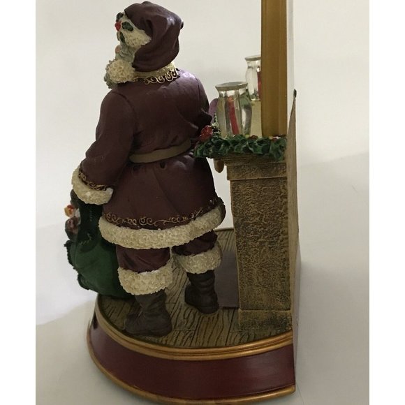 Thomas Kinkade Light Up The Holidays The Light Of Christmas Santa Fireplace COA - Picture 10 of 12